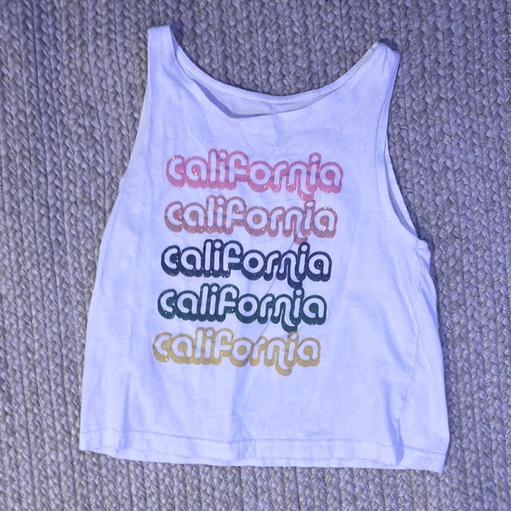 White California tank top